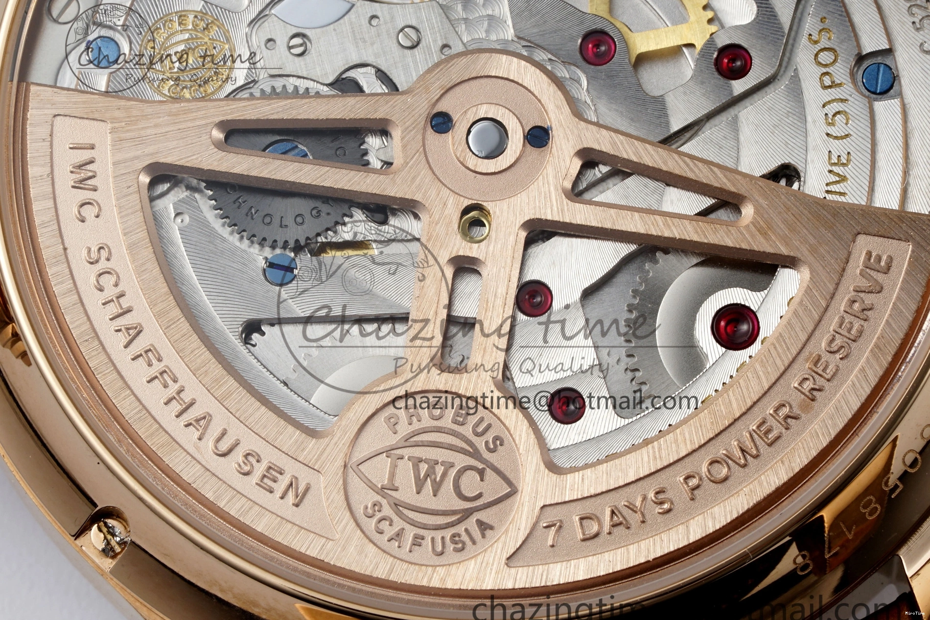 MIROTIME 0420 WellDesigned Portugieser Perpetual Calendar RG 5033 APSF 1:1 Best Edition White Dial on Brown Leather Strap A52610 Clone 7042